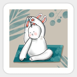 Bodypositive yoga bunny Sticker